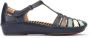 Pikolinos Blauwe leren damessandaal Blue Dames - Thumbnail 1