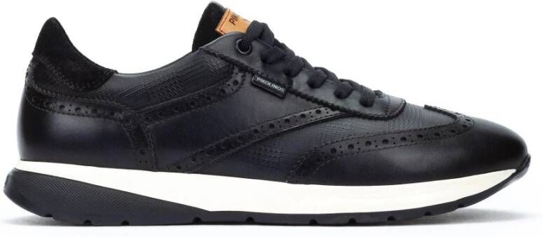 Pikolinos Blauwe Leren Herensneaker Stijlvol Comfort