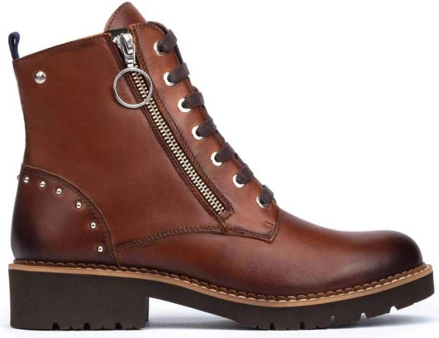 Pikolinos Stijlvolle Vicar Enkellaarsjes Brown Dames - Foto 3
