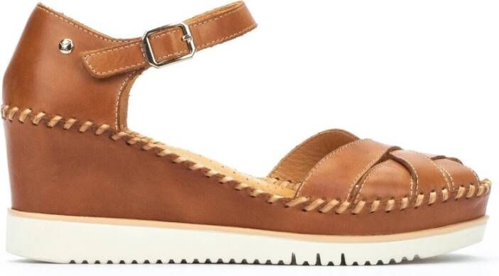 Pikolinos Bruine damessandaal Aguadulce stijl Brown Dames