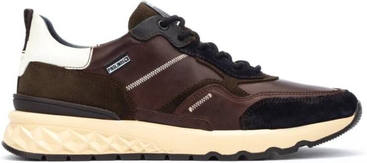 Pikolinos Bruine leren herensneaker Aranda