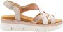 Pikolinos Beige Casual Leren Dames Sandalen Beige Dames - Thumbnail 2