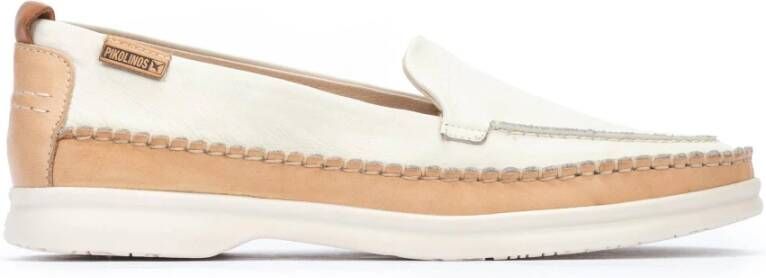 Pikolinos Comfortabele damesloafer Off White Dames