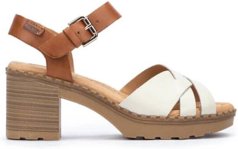 Pikolinos Comfortabele en Elegante Canarias Sandaal White Dames
