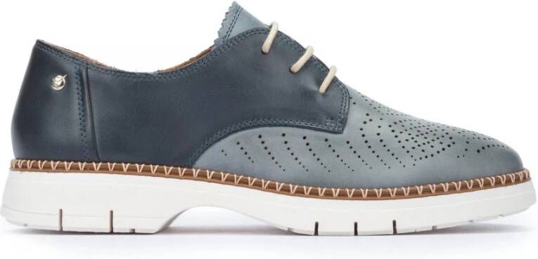 Pikolinos Comfortabele veterschoenen voor dames Blue Dames