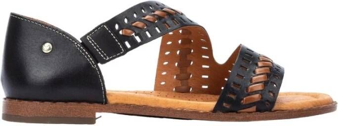 Pikolinos Dames sandalen an zwart leer Black Dames