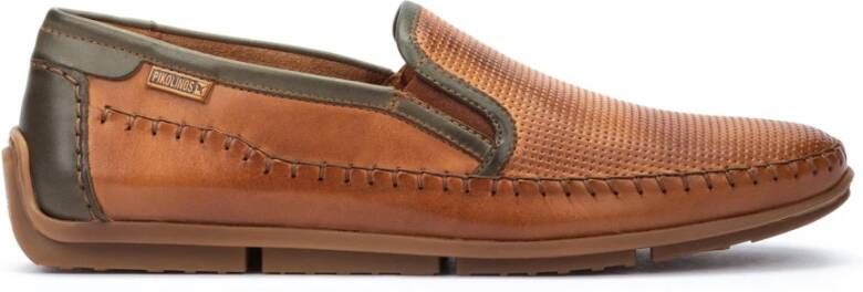 Pikolinos Casual Camel Leren Loafers Brown