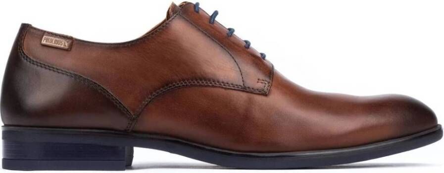 Pikolinos Elegante Veterschoen voor Formele Gelegenheden Brown Heren