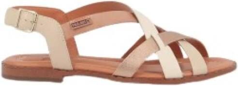 Pikolinos Flat Sandals Beige Dames