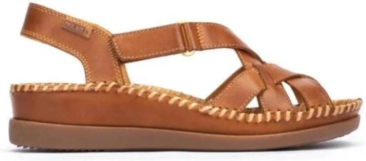 Pikolinos Flat Sandals Bruin Dames