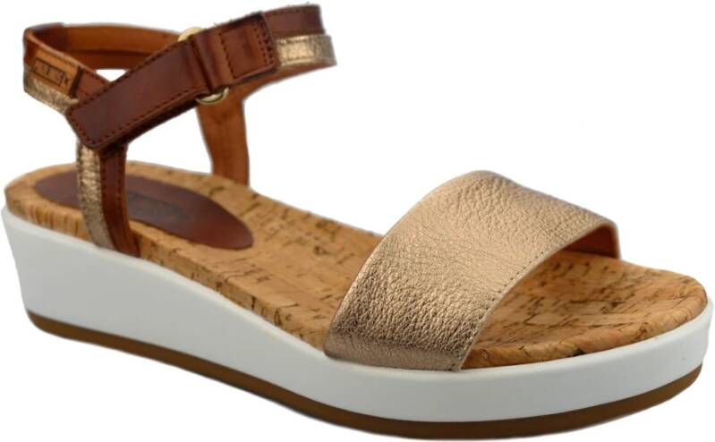 Pikolinos Flat Sandals Bruin Dames