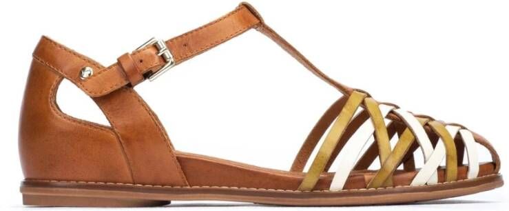 Pikolinos Flat Sandals Bruin Dames