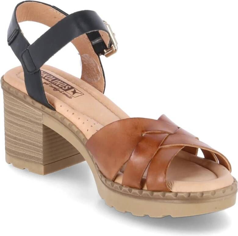 Pikolinos Flat Sandals Bruin Dames