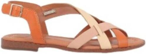 Pikolinos Flat Sandals Oranje Dames