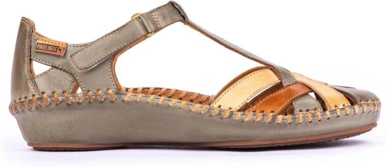 Pikolinos Groene Vallarta damessandaal Multicolor Dames