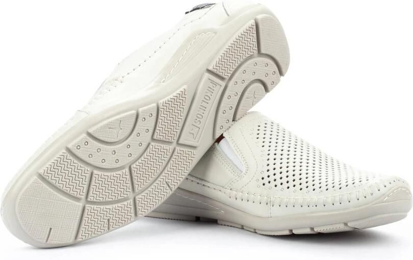 Pikolinos Met de hand gestikte leren instapper voor heren White Heren - Foto 3