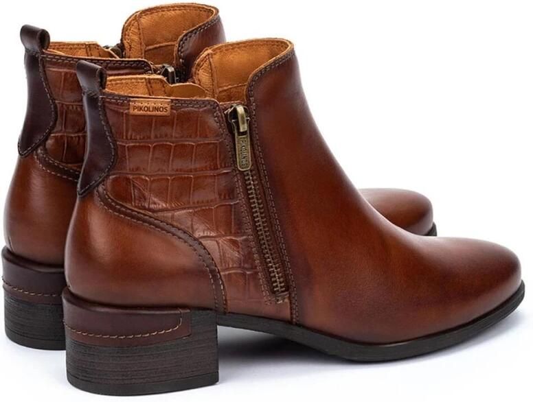 Pikolinos Bruin leren enkellaarzen voor dames - Foto 2