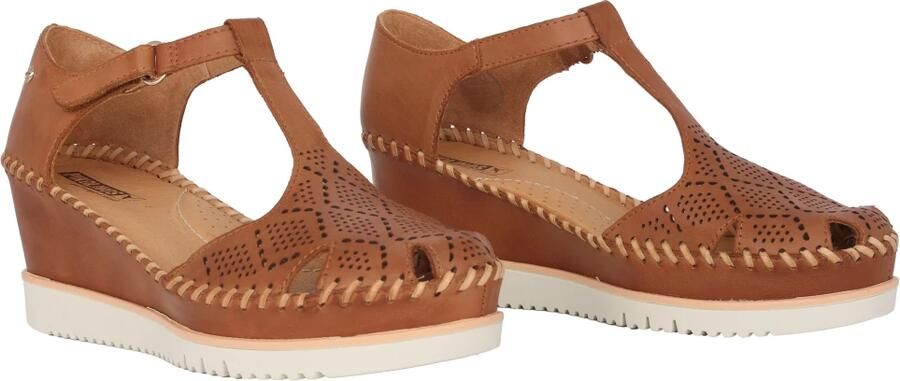 Pikolinos Bruine dames sleehak sandalen voor de zomer