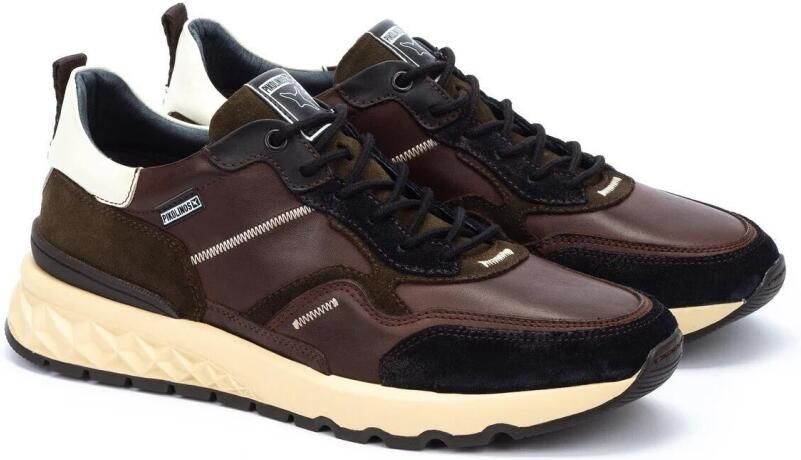Pikolinos Bruine leren herensneaker Aranda - Foto 3