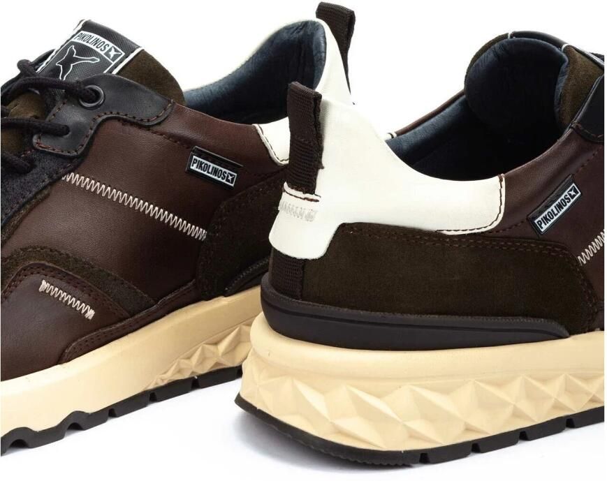 Pikolinos Bruine leren herensneaker Aranda - Foto 2