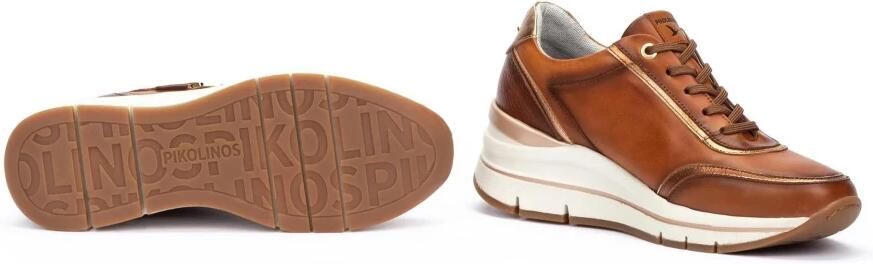 Pikolinos Bruine vetersneaker met rits voor vrouwen - Foto 5