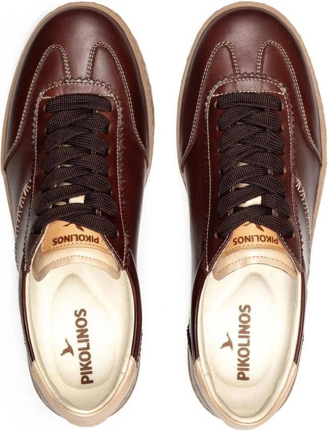 Pikolinos Bruine Leren Dames Sneaker