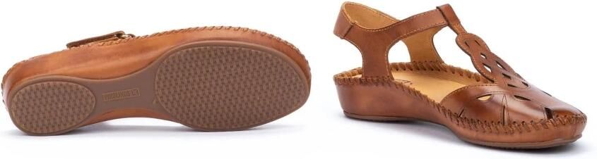 Pikolinos Gevlochten Leren Sandaal met Gewatteerde Binnenzool - Foto 2