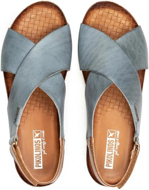Pikolinos Romantische sleehak sandalen Blue Dames - Foto 4