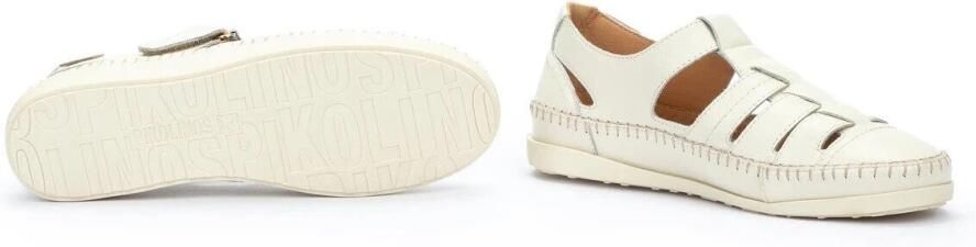 Pikolinos Off White Dames Sandaal met Klittenbandsluiting