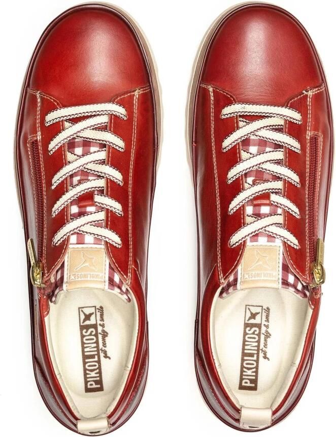 Pikolinos Vigo dames sneaker rood - Foto 4