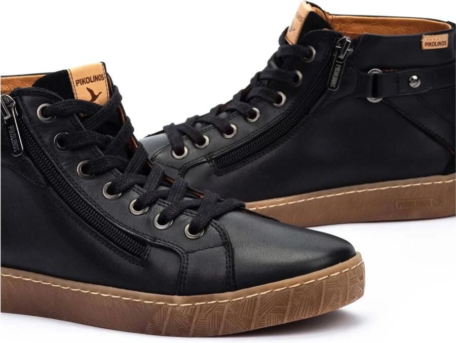 Pikolinos Zwarte Leren Dames Sneaker - Foto 2