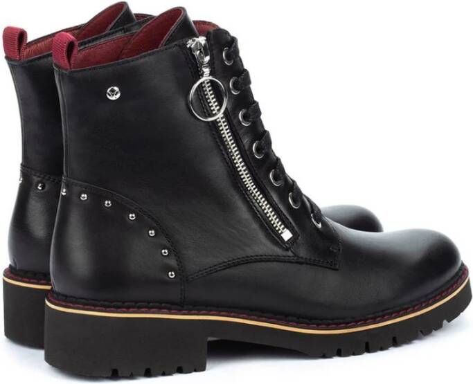 Pikolinos Zwarte Leren Enkellaars voor Dames Black Dames - Foto 2