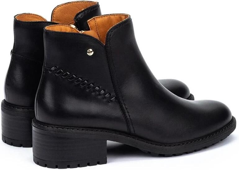 Pikolinos Zwarte leren enkellaarzen voor vrouwen - Foto 2