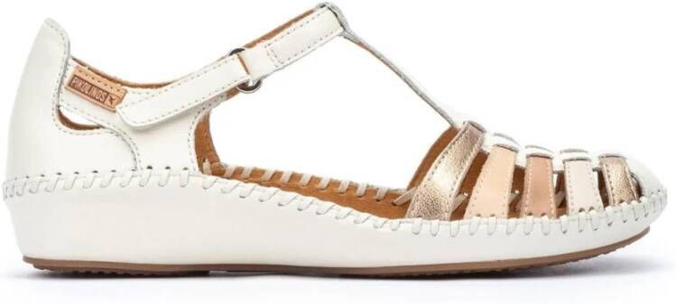 Pikolinos Vallarta Leren Sandaal White Dames - Foto 4