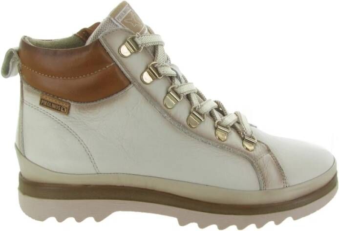 Pikolinos Dames Casual Kameelkleurige Leren Enkellaars Bruin Dames - Foto 7