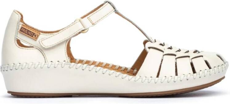 Pikolinos Vallarta Leren Sandaal White Dames - Foto 3