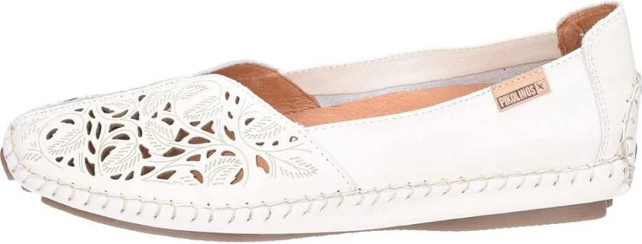 Pikolinos Witte dames mocassins comfortabele stijl