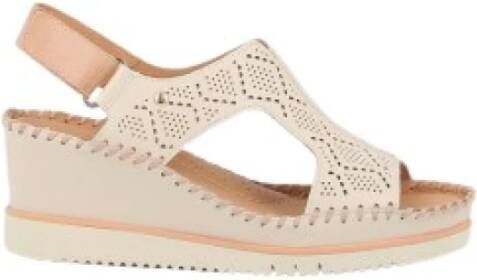 PIKOLINOS Sleehaksandaaltjes AGUADULCE zomerschoen sandaal wig hak met zomerse perforatiepatroon - Foto 4