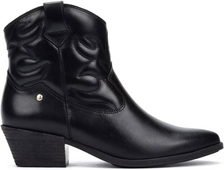 Pikolinos Zwarte enkellaarsjes voor vrouwen