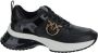 Pinko Leren Damessneakers Lente Zomer Collectie Black Dames - Thumbnail 8