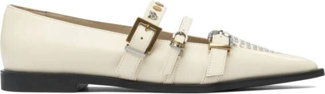 Pinko Beige Ballerina's Elegant Stijl Schoenen