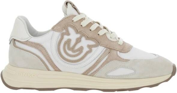PINKO Lage Sneakers Dames Zoe 01 Maat: 39 Materiaal: Suède Kleur: Beige - Foto 4