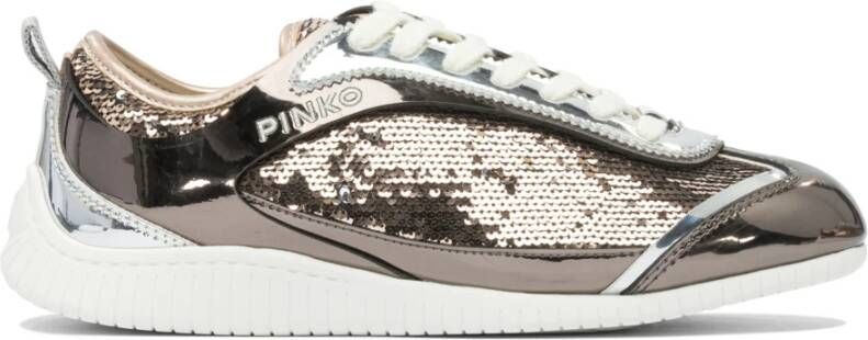 Pinko Bronze Sneakers Aw25 - Foto 2