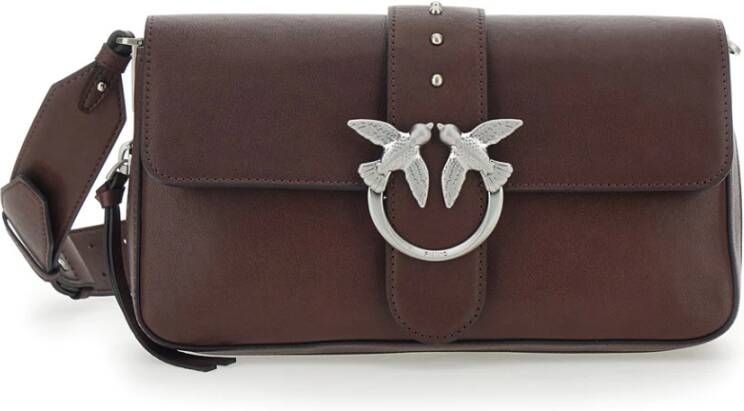 Pinko Bruine Slouchy Zip Classic Tas