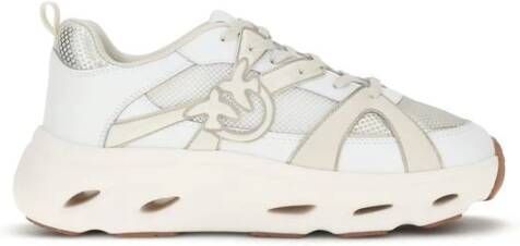 Pinko Chunky Roze Sneakers met Mesh Inzetstukken