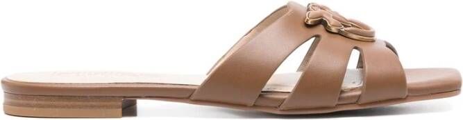 Pinko Cut-Out Camel Brown Schoenen Brown Dames