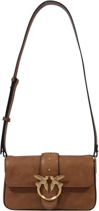 Pinko Elegante Leren Slouchy Dames Tas