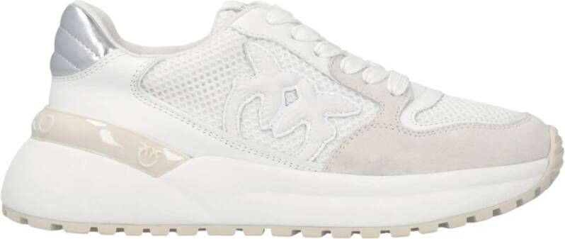 PINKO Lage Sneakers Dames Gem 07 Maat: 36 Materiaal: Leer Kleur: Wit