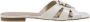 Pinko Witte Leren Sandalen Lente Zomer Collectie White Dames - Thumbnail 15