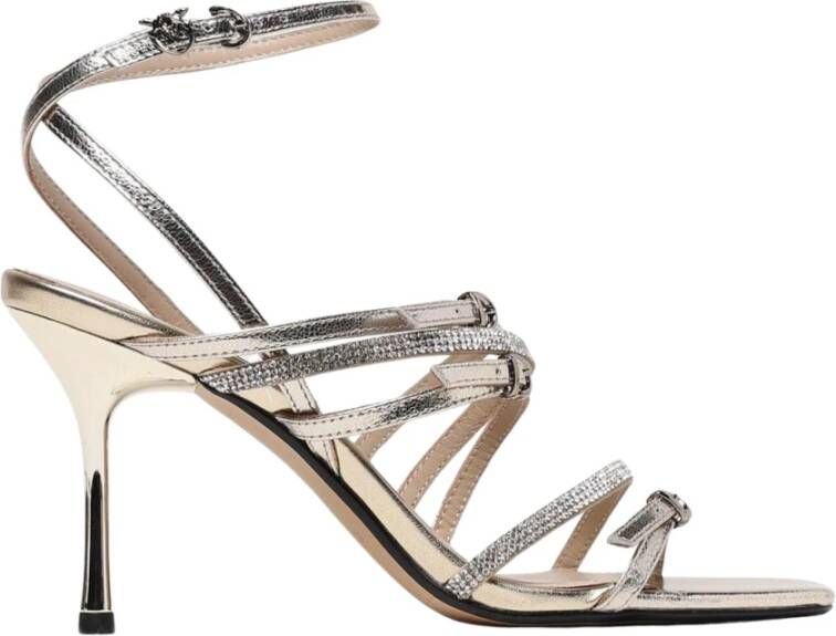 Pinko Gouden Stiletto Sandalen